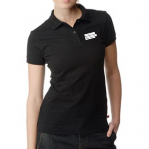 Corporate Merchandise: Embroidered Logo on Polo t-shirts for women